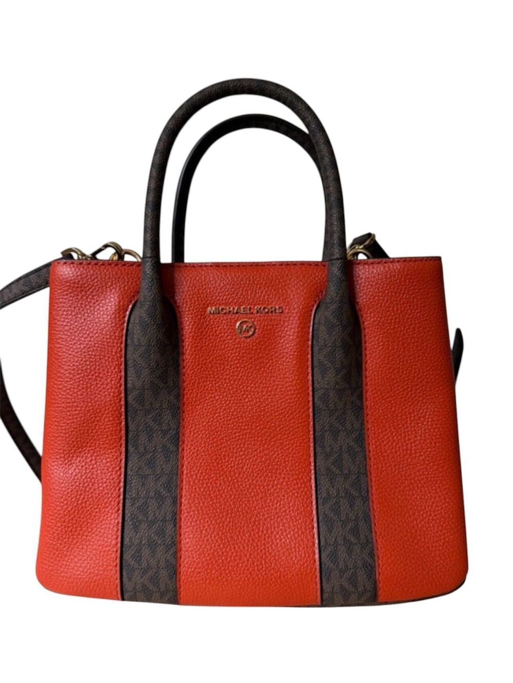 MK60. Michael Kors Austin Medium Pebbled Leather Messenger Bag